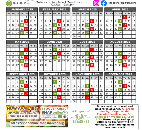 FoodShare Calendar 2024